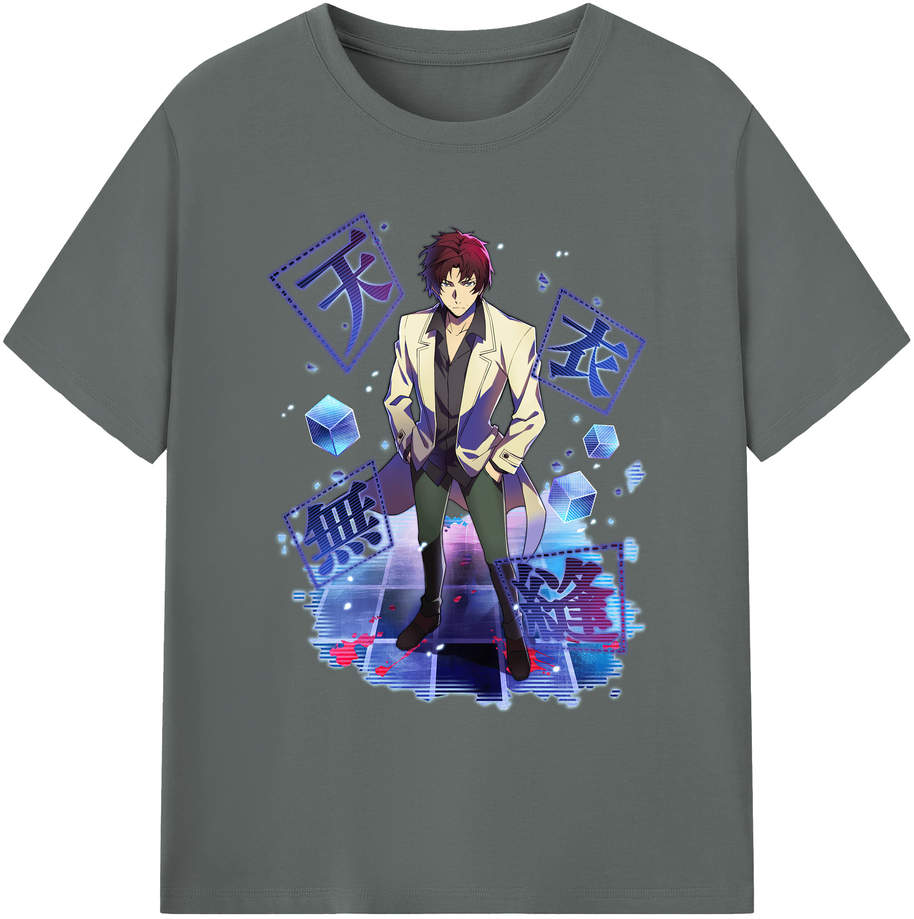 （画像用） 文豪ストレイドッグス Bungo Stray Dogs 綿100％ メンズ半袖Tシャツ｜肌触りやわらか＆通気性